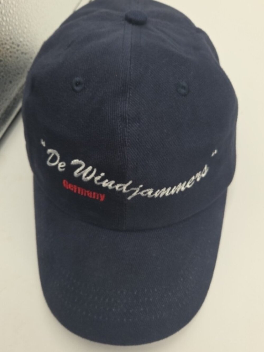 Vintage Beechfield De Windjammers Germany Hat w/ Choir Pin Navy Embroidered